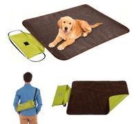 Tapis imperméable pour chien - Couverture d'extérieur - 100 x 70 cm - Pliable et imperméable - Réutilisable - Grande couverture de voyage pour animaux de compagnie - Lavable - Pour chiots et chatons