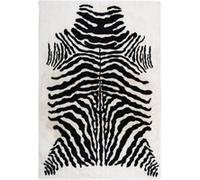 Tapis Imprimé Animal "Rabbit" Noir & Blanc 120 x 160 cm Gris G