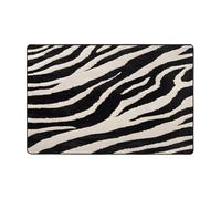 Tapis imprimé animal zèbre pour salon, chambre à coucher et bureau Tapis de sol doux antidérapant moderne d'intérieur 182,9 x 121,9 cm