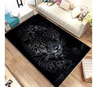 Tapis Imprimé Animalier À Poils Courts Motif Léopard Noir Gris Flanelle Éponge Moderne Décoratif Antidérapant Tapis Pour Chambre Bureau Salle De Jeux Salle De Bain Couloir (Color 3,160x200 cm)