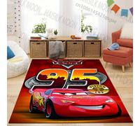 Tapis imprimé Disney Cars Lightning Mcqueen, 1 pièce, tapis antidérapant pour salon, chambre à coucher, salle de bain, chambre d'enfant Style B