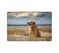 Tapis imprimé Golden Retriever pour salon, chambre à coucher et bureau - 183 x 121,9 cm - Tapis d'intérieur moderne doux et antidérapant