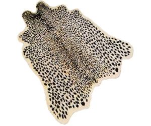 Tapis imprimé léopard, cuir de vache synthétique, imitation cuir de vache, léopard, tigre, zèbre, vache - Tapis à imprimé animal (A) / 101,6 x 94 cm, 1 x 0,9 m
