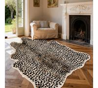 Tapis imprimé léopard, guépard en cuir de vache synthétique pour chambre à coucher, bureau, salon (2 x 150 cm)