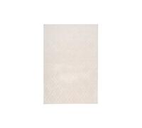 Tapis Imprimé Losange Fait Main Monroe III Crème 120 x 170 cm