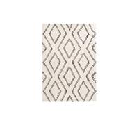 Tapis Imprimé Losange "Orlando" Ivoire 120 x 170 cm Beige G