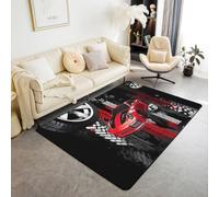 Tapis imprimé peau de guépard sauvage pour enfants, adolescents et adultes, tapis de style rustique avec envers antidérapant et lavable pour table de chevet - lignes géométriques et rayures qui ne