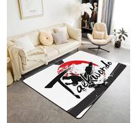 Tapis imprimé peau de guépard sauvage pour enfants, adolescents et adultes, tapis de style rustique avec envers antidérapant et lavable pour table de chevet - lignes géométriques et rayures qui ne