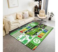 Tapis imprimé peau de guépard sauvage pour enfants, adolescents et adultes, tapis de style rustique avec envers antidérapant et lavable pour table de chevet - lignes géométriques et rayures qui ne
