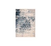 Tapis Imprimé Rétro Palace Bleu 80 x 150 cm Bleu