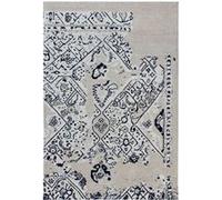Tapis Imprimé Rétro River Gris & Noir 155 x 230 cm