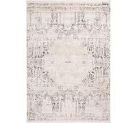 Tapis Imprimé Vintage Palace Gris 160 x 230 cm Gris