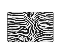Tapis imprimé zèbre pour salon, chambre à coucher et bureau, tapis de sol doux, antidérapant, moderne, 182,9 x 121,9 cm, pour intérieur