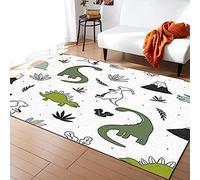 Tapis Imprimés Dinosaure Dessin Animé À Long Cou 3D, Tapis D'Intérieur Modernes, Moelleux, Doux, Respirant Et Durable pour Chambre, Couloir Intérieur 80 X 160 Cm - avec Support en Caoutchouc -8L4I+T4