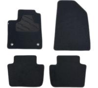 INCAR Tapis de Sol sur Mesure Compatible pour MG4 (06/2022-) - 4 pièces, Avant et Arrière, Moquette en polypropylène, Noir, 600 g/m²