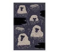 Tapis Indigo Macaque Blue LxW 300x200cm