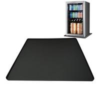 Tapis inférieur de réfrigérateur - Miini Tapis en silicone pour réfrigérateur | 23,6 x 23,6 pouces Tapis en silicone pour réfrigérateur avec bord surélevé lavable sous le bac d'égouttement pour tapis