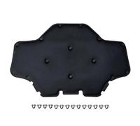 Tapis insonorisant Capot Avant Insonorisé En Coton Noir Argenté Avec Boucle Pour BMW Pour X3 G01 Pour X4 G02 2018-2020 Tapis insonorisant Moteur(Noir)