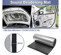 Tapis Insonorisant En Aluminium, Matériau De Protection Thermique Auto-Adhésif Pour Capot De Moteur De Bateau, Ton Argenté Mousse fermée 1pcs 5mm*800cm*42cm