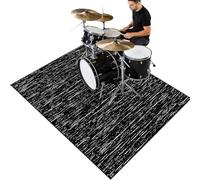 Tapis insonorisant pour Batterie électronique Tapis Batterie Tapis de Tambour Tapis antidérapant Tapis de Batterie Acoustique Drum Mats Tapis de Piano Tapis d'instrument de musique 150 x 120 cm