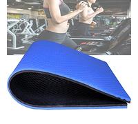 Tapis Insonorisant pour Tapis de Course,Moquette Acoustique,Tapis Anti Vibration,Tapis Caoutchouc Antidérapant Imperméable Tapis de Sport Cardio-training Fitness a la Maison Blue+Black-200×100×2.5 cm
