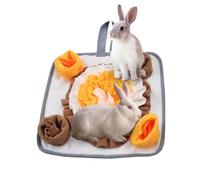 Tapis interactif à alimentation lente pour lapin