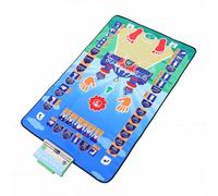 Tapis Interactif électronique Intelligent pour Enfants, Tapis de Jeu éducatif Multilingue avec Retour Audio et Guide de Prononciation, Conception en Plastique Pliable pour