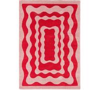 Tapis intérieur à poils longs Groovy 382 rouge 200 x 280 cm