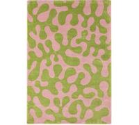 Tapis intérieur à poils longs Groovy 384 vert 80 x 140 cm