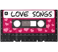 Tapis Interieur Cassette De Chansons d'amour Tapis Antisalissure Lavable Paillasson D'Entree pour Couloirs Terrasse 40X60Cm