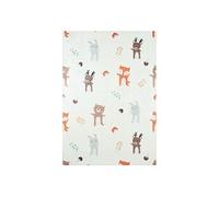| Tapis intérieur enfant blanc imprimé animaux thème automnal 120 x 160 cm - Ravon