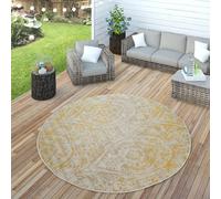Paco Home Tapis Intérieur Et Extérieur Orient Motif Jaune Crème, Dimension:160x220 cm