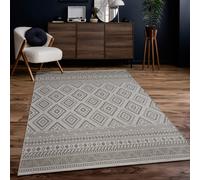 Paco Home Tapis Intérieur & Extérieur Balcon Terrasse Cuisine Motif Ethnique Boho Moderne, Dimension:160x220 cm, Couleur:Beige 2