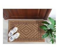 Tapis intérieur extérieur effet jute naturel uni - NAZAR RUGS - 80x50 cm - NATURE - Marron