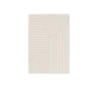 Tapis intérieur/extérieur motif arches beige 120 x 170cm 100% polyester recyclé