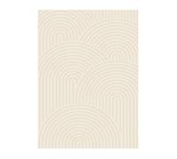 Tapis intérieur motif arches crème 160 x 230 cm - Brad