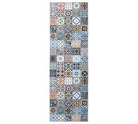Tapis Intérieur ORIZ 1150 GSM Bleu Poils Courts 100% Polyester | Dossier tissé texturé,bords cousus,profil bas,polyester,lavable en machine 30°C,aspirateur régulier,chiffon humide