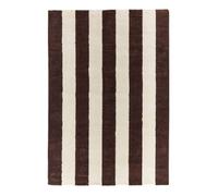 Tapis intérieur rayures marron et blanc 120x160cm - Pablo