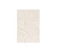 sweeek - Tapis intérieur Shaggy Motif avec Relief crème Amy 160x230cm