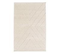sweeek - Tapis intérieur tufté avec légers reliefs crème. 120 x 170cm