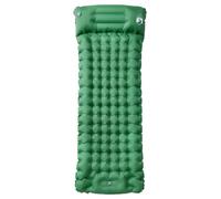 Tapis isolant auto-gonflant avec coussin vert, 200 x 75 x 10,5 cm, nylon 40D avec revêtement TPU, ultra léger et imperméable, compact pliable pour camping, extérieur, trekking, randonnée, voyage