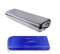 Tapis Isolant de Camping en Aluminium, Pliable Tapis de Couchage en Mousse pour Extérieur Camping Randonnée Pique-Nique(90x200cm)