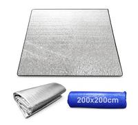 Tapis isolant en aluminium - Tapis de couchage pour camping - Tapis thermique pliable - Tapis de sol pour camping