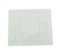 Tapis isolant en caoutchouc antidérapant pour évier de cuisine - Protection pour casseroles chaudes - Noir (rectangle blanc)