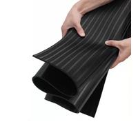 Tapis isolant en caoutchouc, tapis de sol isolant haute tension, rouleau de tapis de sécurité pour tableau de commutateur, 4 m x 1 m x 3 mm d'épaisseur, convient pour la protection de boîte à fusibles