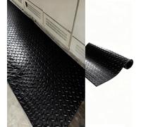 Tapis Isolant En Caoutchouc Tapis isolant antidérapant robuste, coussinet électrique en caoutchouc, coussinets isolants à chevrons rouges pour atelier(Black,3mmx1.2mx10m (0.1inx47inx394in))