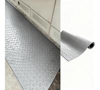 Tapis Isolant En Caoutchouc Tapis isolant antidérapant robuste, coussinet électrique en caoutchouc, coussinets isolants à chevrons rouges pour atelier(Gray,5mmx1mx10m (0.2inx39inx394in))