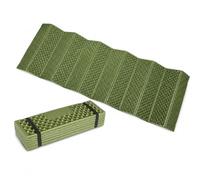 Tapis Isolant en Mousse Pliable - Couche Mousse & Léger - par Campingwise | 183 x 61 x 2.0 cm - Mousse XPE, Sangles Élastiques, Face Aluminium, R-Value 2.0 & 400 g - Relief Alvéolé