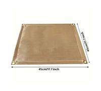 Tapis Isolant En Tissu Ignifuge Pour Camping En Plein Air,Pique-Nique Barbecue,Ignifuge,Couverture Anti-Feu À Haute Température,Tapis En Fibre De Verre - Type 45cm