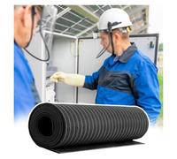 Tapis Isolant, Tapis en Caoutchouc Haute Tension 6-35 KV, Tapis de Sol Isolant électrique pour électriciens, Tapis diélectrique Flexible et Non conducteur (32 pi x 3,3 pi x 0,1 pi) - Sécurit